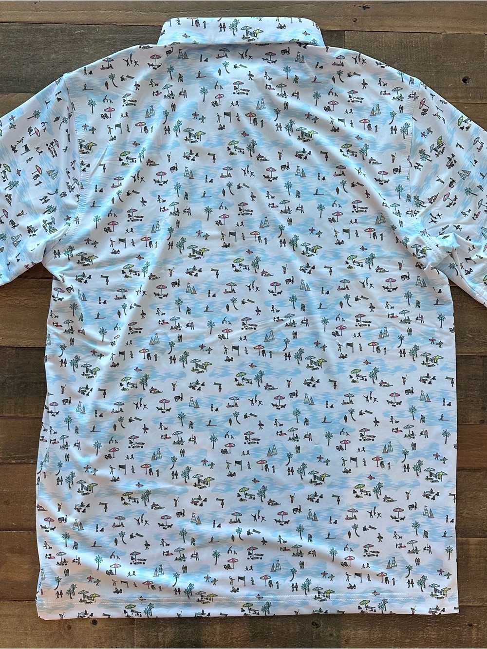 ⭐️NWT Waggle Men's Golf Polo - Beached It (Large) - Picture 4 of 5